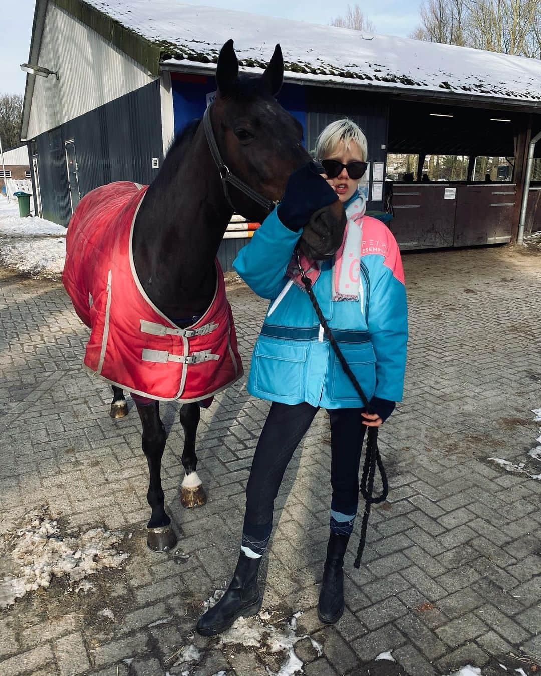 マリヤン・ジョンクマンのインスタグラム：「🐴🐴🐴🐴🐴🐴🐴🐴🐴 TRAIN LIKE MARJAN & EVI」