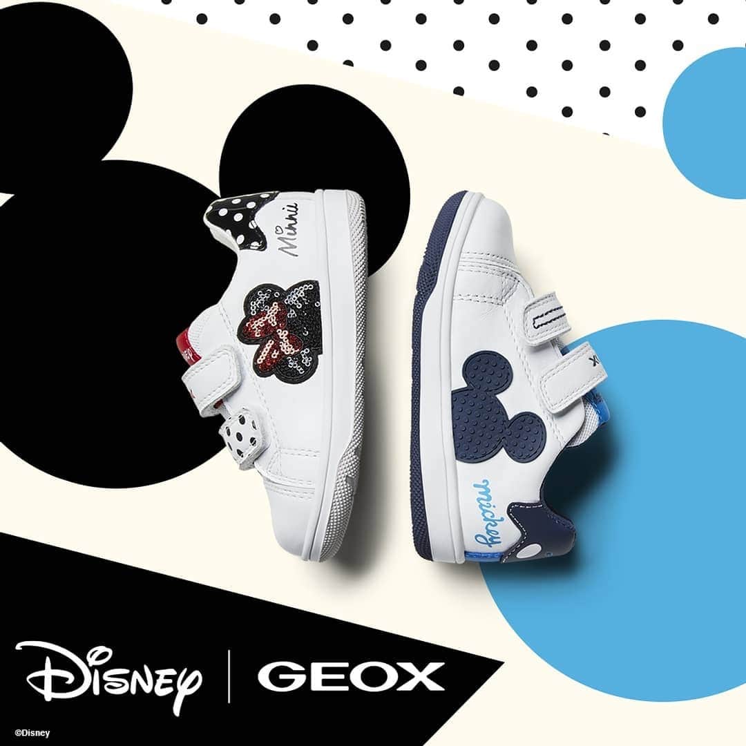 ジェオックスのインスタグラム：「CELEBRATE PHANTASY AND FUN! Enjoy this @Disney Mickey Mouse and Friends for Geox Collection. Let your kids be cheered up by the exclusive colorful style of Mickey Mouse and his friends and step into fresh new adventures with the everlasting heroes! ​ ​ ​#geox #geoxkids」