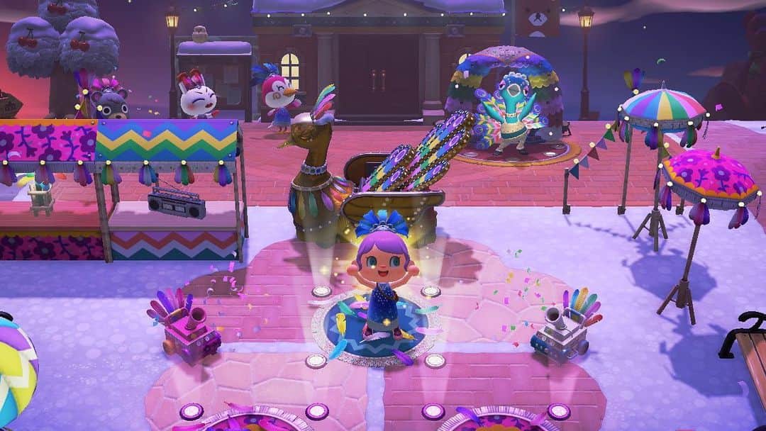 倉田雅世のインスタグラム：「ベルリーナさんと、一致。 #あつまれどうぶつの森 #どうぶつの森 #AnimalCrossing #ACNH #NintendoSwitch」