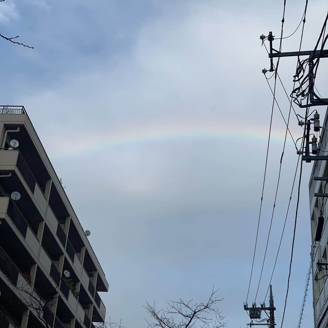ギャル曽根さんのインスタグラム写真 - (ギャル曽根Instagram)「綺麗な虹がでてました🌈 #今日は雨で寒かったですね🥺」2月15日 18時26分 - galsone_1204