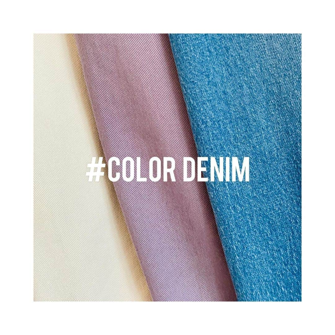 AGbyaquagirlのインスタグラム：「【 #colordenim 】﻿ ﻿ 2021年春は、﻿ キャロットシルエットのデニムパンツが再びトレンド急上昇。﻿ 定番のデニムカラー+春らしいカラーの﻿ ラベンダーとホワイトも展開。﻿ カジュアルにも勿論、高さのあるヒールと合わせて﻿ レディファッションにも◎﻿ ﻿ #agbyaquagirl﻿ #agバイアクアガール﻿ #エージーバイアクアガール﻿」