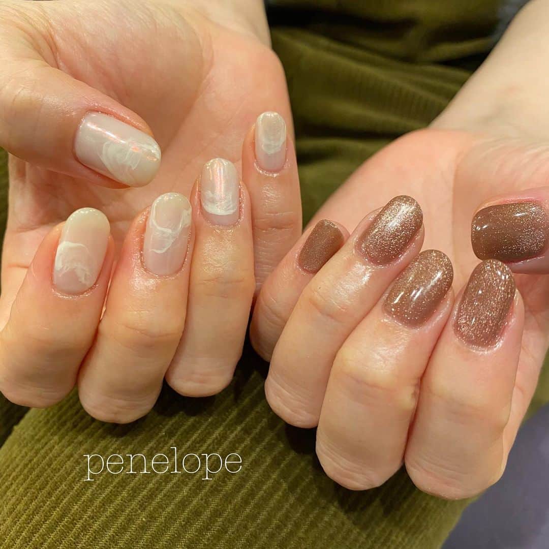 Penelopeさんのインスタグラム写真 Penelopeinstagram Magnet Mirror ちぐはぐ 担当 吉野 Yuka Yoshi0221 Penelope Penelopetokyo ペネロピ 表参道 表参道ネイル Gelnails Nail Nailarts ジェルネイル シンプルネイル ニュアンスネイル