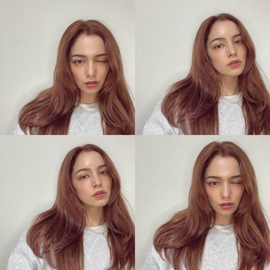 ステファニーのインスタグラム：「🌸💖💞💕 というわけでピンクにしました！」
