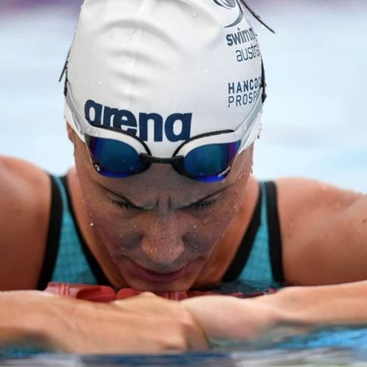 ブロンテ・キャンベルさんのインスタグラム写真 - (ブロンテ・キャンベルInstagram)「My face when the lactate hits above 21... Also will I ever learn to put my cap on straight?  @arenawaterinstinct  📸 @dellyphotoninja」2月16日 6時25分 - bronte_campbell