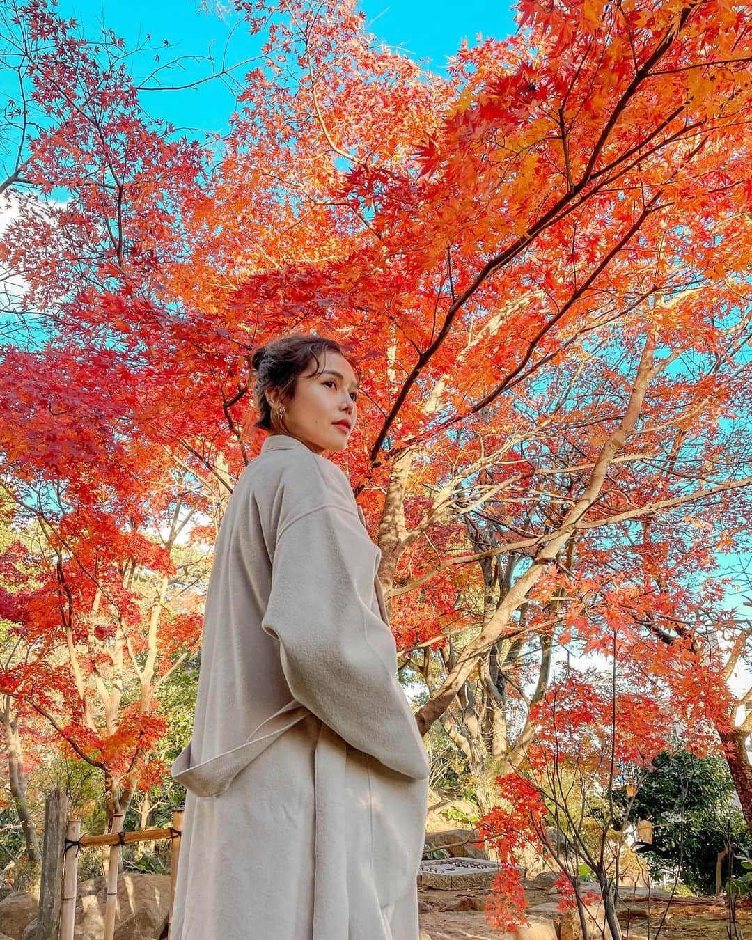 西田美保のインスタグラム：「Wherever life plants you, bloom with grace🍁」