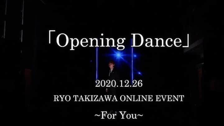 滝澤諒のインスタグラム：「「Opening Dance」  昨年の12/26に行った、  『RYO TAKIZAWA ONLINE EVENT〜For you〜』  にて披露したDance Performance✨✨  かっこよく編集して頂いたのでみんなと共有🤝  「Deep inside」をベースにダンスアレンジしたものを踊りたいと前から思っていて、今回それに挑戦してみたって感じです😄  イベント思い出しながら見てもらったり、 滝澤諒ってこんなことやってんだーの初見の気持ちで見てもらったり^ ^ 沢山見て拡散してくださーい！🙋🏻‍♂️笑  そう！Youtubeのチャンネル登録もよかったらお願いします！ 色々やってみようかなと考えているので^ ^  https://youtu.be/UOfz3V80tgk」