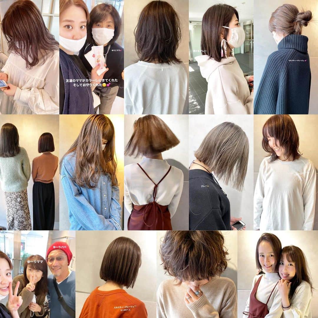 中西結梨花のインスタグラム：「福岡出張美容師 ✂︎  ご来店の皆様3日間ありがとうございました😊✨ 初めての方、２〜3回目の方、友達、友達のお母さん🥺東京でのお客様も！💕楽しかったです❣️✨  次回の出張は４月１日〜4日を予定してますが、また決定次第お知らせします🌈  美容師になってよかったなぁ」