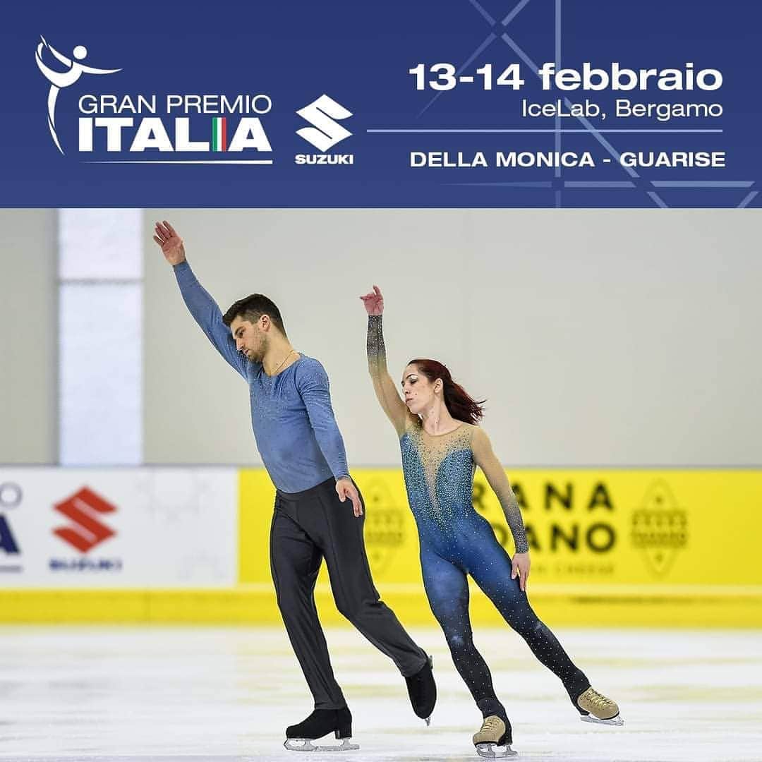 ニコーレ・デラ・モニカのインスタグラム：「Decisamente non è stata una delle  ostre performance migliori quella di ieri anche se abbiamo portato a casa la vittoria, nonostante ciò, torneremo ad allenarci ancora di più per prepararci al meglio in vista dei mondiali di fine marzo 💪⛸️ 📷 @diebarbieri3 #dellamonicaguarise #figureskating #fiammeoromoena #iceskating #granpremioitalia #resilienza #nevergiveup #goldmedal #poliziadistato #アイススケート #фигурноекатание」