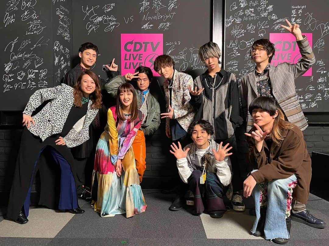 緑黄色社会さんのインスタグラム写真 - (緑黄色社会Instagram)「Thank you‼️  #CDTVライブライブ  #CDTV  #緑黄色社会 #Novelbright  #対バン」2月15日 22時50分 - ryokushaka_official