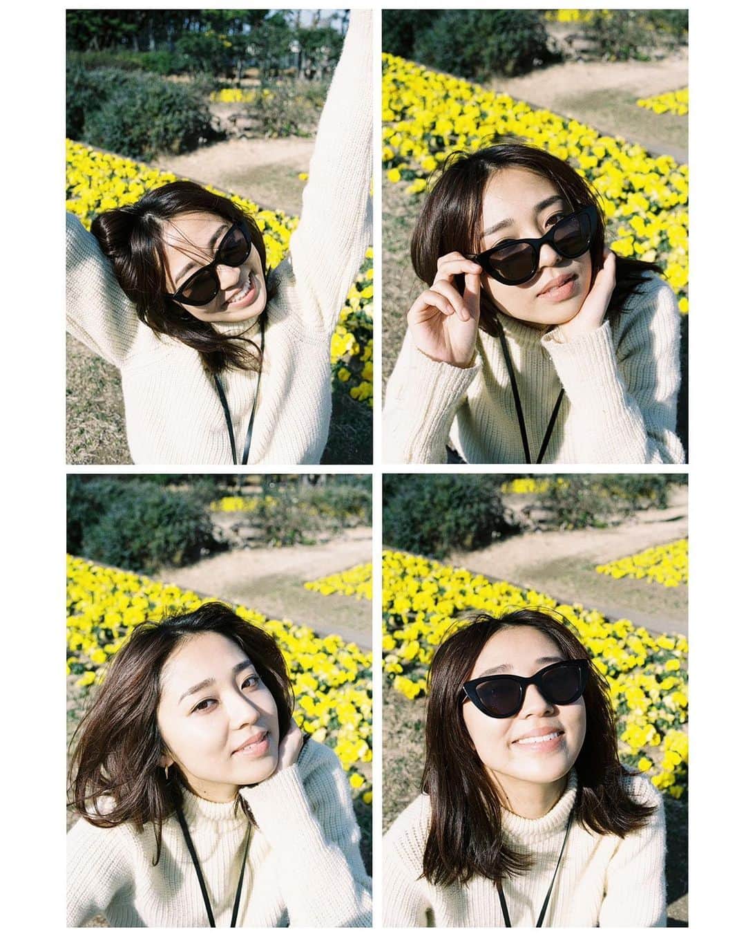 江藤百香のインスタグラム：「なつみとピクニックしたときに撮ってくれたfilm🍓楽しかったなああ🌸 🎞 @all_the_color_in_one」