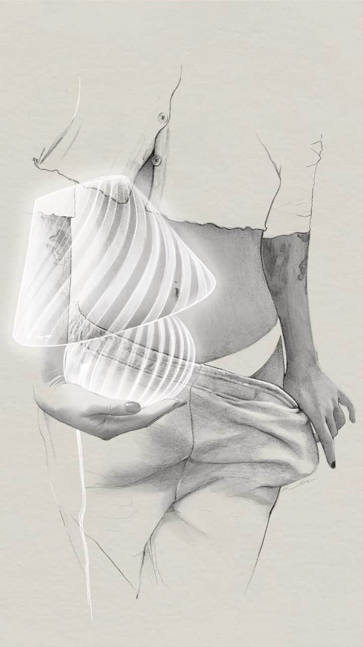 のインスタグラム：「Find the light in you.⚡️  #Murano 🍄 Lamp from @chromejelly   #sustainableliving #sustainability #buysecondhand #buyvintage #muranolamp #brooklyn #nyc #drawing #illustration #pencil #graphite #mixedmedia #photoshop #timeline  #MirroringKeiMeguro」