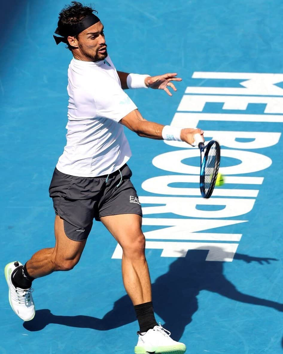 ファビオ・フォニーニのインスタグラム：「Despite the loss I’m happy to be back competing at the highest level. It’s been a journey! I would like to say thanks to everyone involved in making this year @australianopen possible 🇦🇺 👋   See you next year 😉」