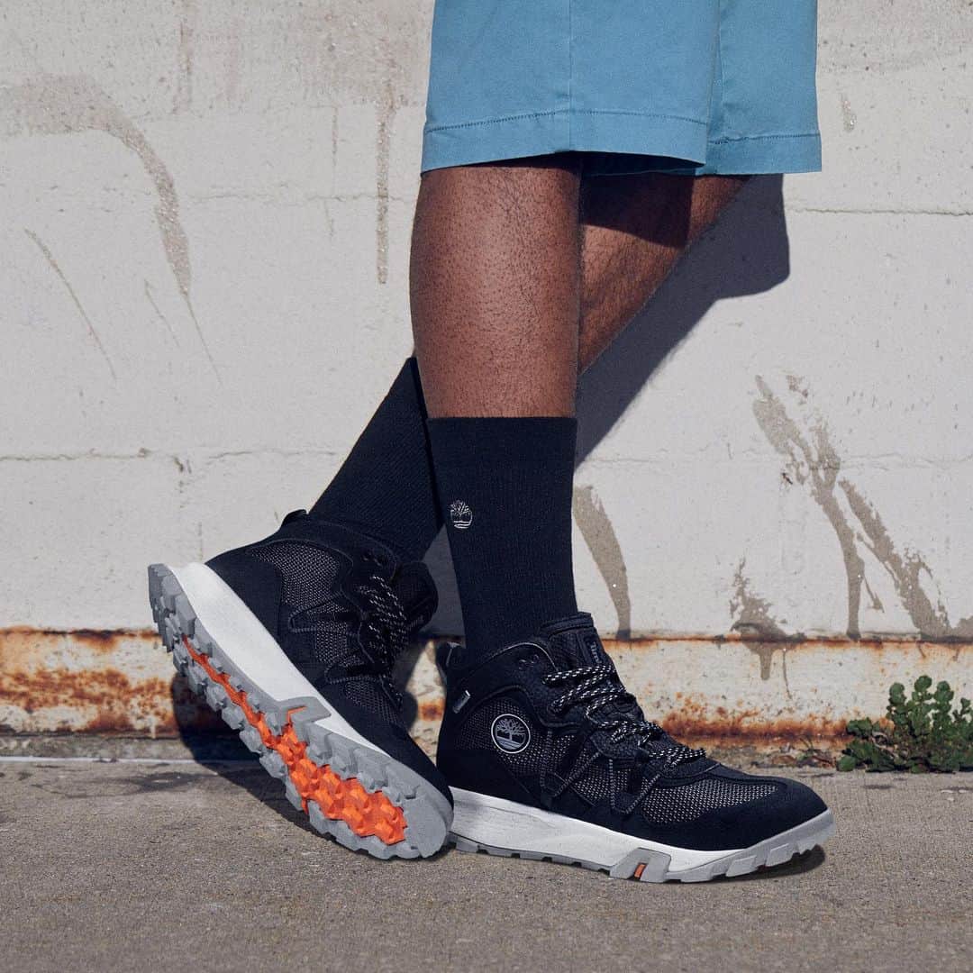 ティンバーランドのインスタグラム：「You respect the environment. So do our Garrison Trail hikers—fabric made with 50% recycled plastic. #Timberland​」