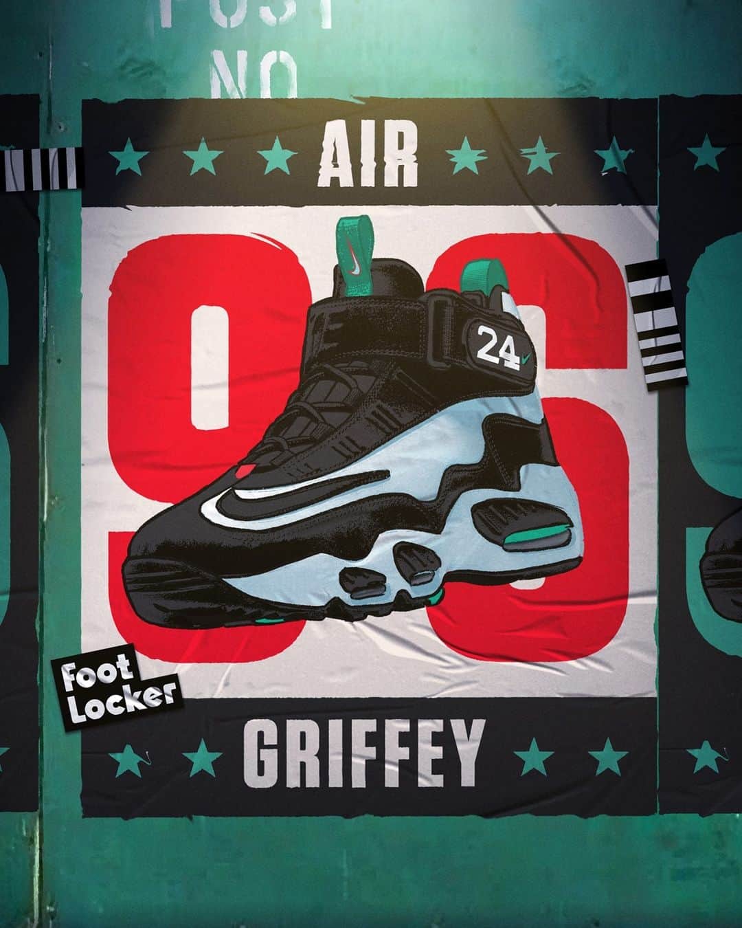 Foot Lockerのインスタグラム：「A 90's classic! #Nike Air Griffey Max 1 'Freshwater' is available now online & in-store.」