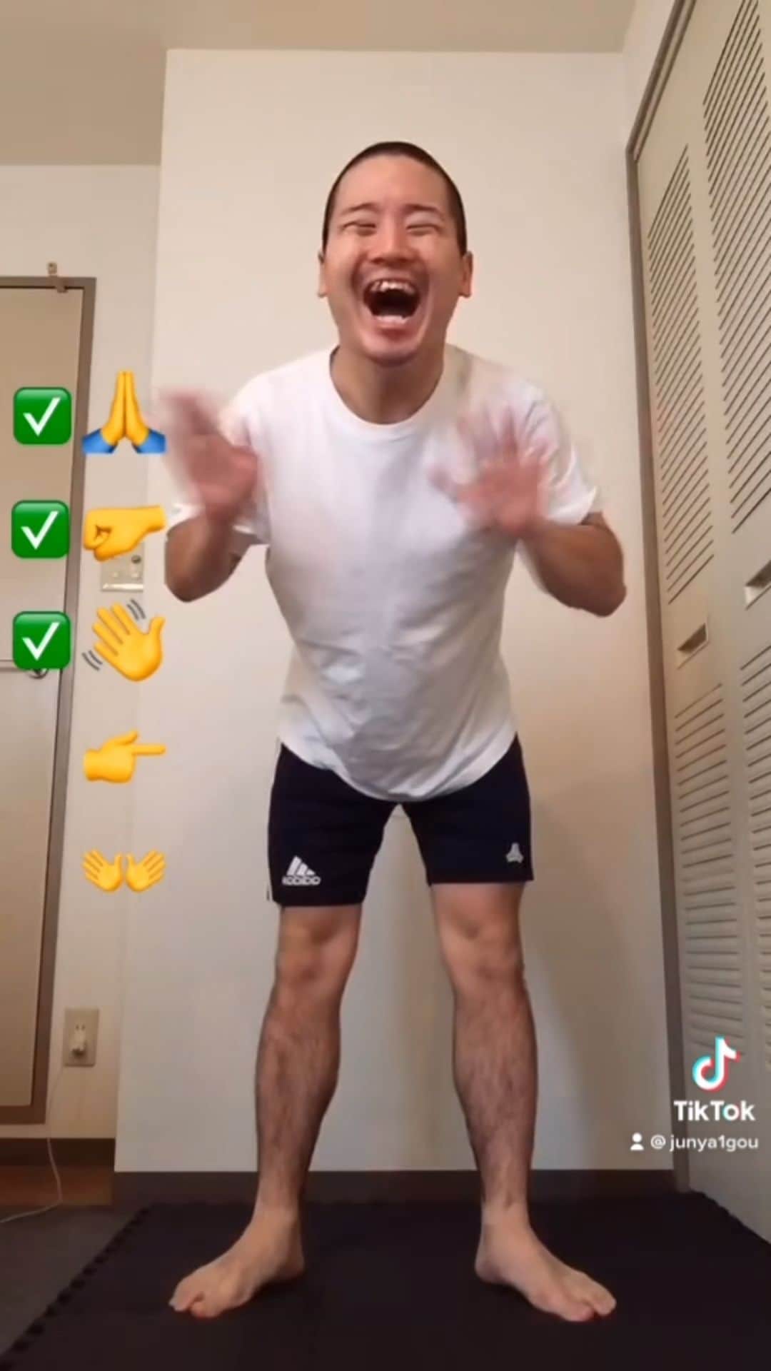 じゅんやのインスタグラム：「to imitate Challenge ものまねチャレンジ」