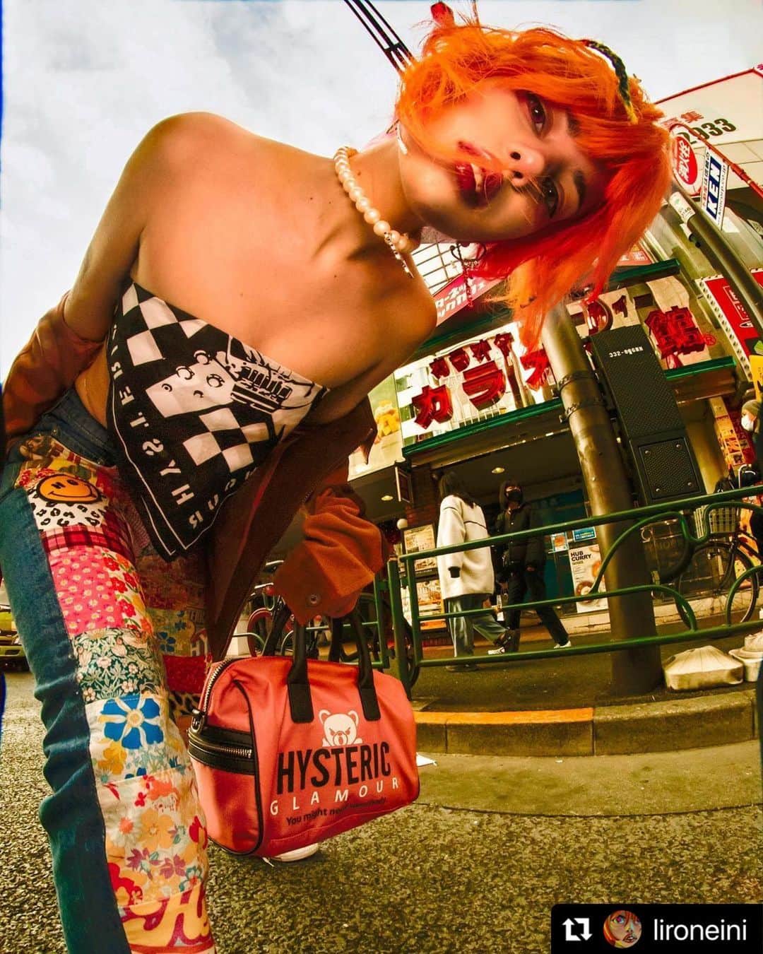 Hysteric Glamourのインスタグラム：「#Repost @lironeini with @make_repost ・・・ Hysteric baby 👶  @hystericglamour_official  Shot by @meltdowndotcom」