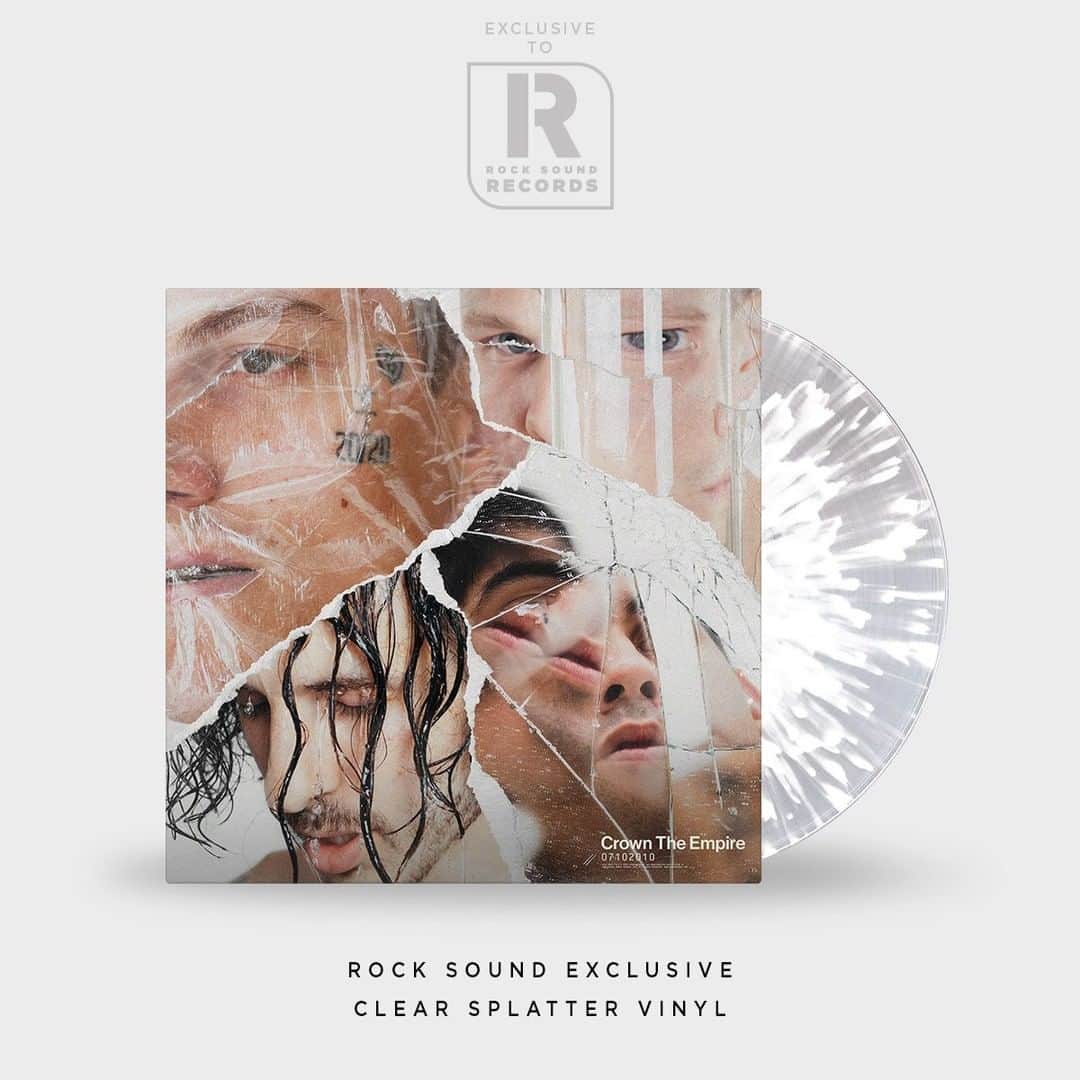 Rock Soundのインスタグラム：「A ROCK SOUND RECORDS EXCLUSIVE: Crown The Empire’s acoustic EP ’07102010’ on clear splatter vinyl.  Available worldwide from store.rocksound.tv/CTEVINYL-in」