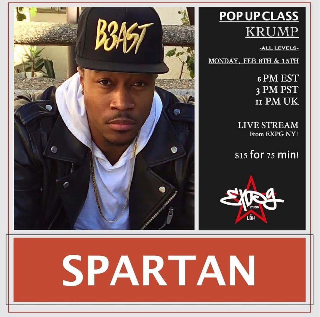 EXILE PROFESSIONAL GYMさんのインスタグラム写真 - (EXILE PROFESSIONAL GYMInstagram)「Are you ready for today???Krump class with the one and only @spartanofficialbuck ❤️❤️❤️❤️❤️😍😍🔥🔥 6 pm EST  😍😍🔥🔥🔥🔥🔥🔥🔥🔥🔥🔥🔥 You won’t want to miss his class!! 😍😍😍😍 . 😍😍😍😍😍😍😍😍😍😍  . . 😍😍😍😍👏🏽👏🏽👏🏽👏🏽👏🏽👏🏽 . Registration is open !!! . How to book🎟 ➡️Sign in through MindBody (as usual) ➡️15 minutes prior to class, we will email you the private link to log into Zoom, so be sure to check your email! ➡️Classes will start on time, so make sure you pre register, have good wifi and plenty of space to safely dance! . . Zoom Tips🔥 📱If you plan to use your phone, download the Zoom app for the best experience. 🤫Please use the “mute” button when you are not speaking to prevent feedback. 💃You do not have to join displaying your video or audio, but we do encourage it so teachers can offer personalized feedback and adjustments. . 🔥🔥🔥🔥🔥🔥🔥🔥🔥 . #expgny #onlineclasses #newyork #dancestudio #danceclasses #dancers #newyork #onlinedanceclasses」2月16日 2時28分 - expg_studio_nyc