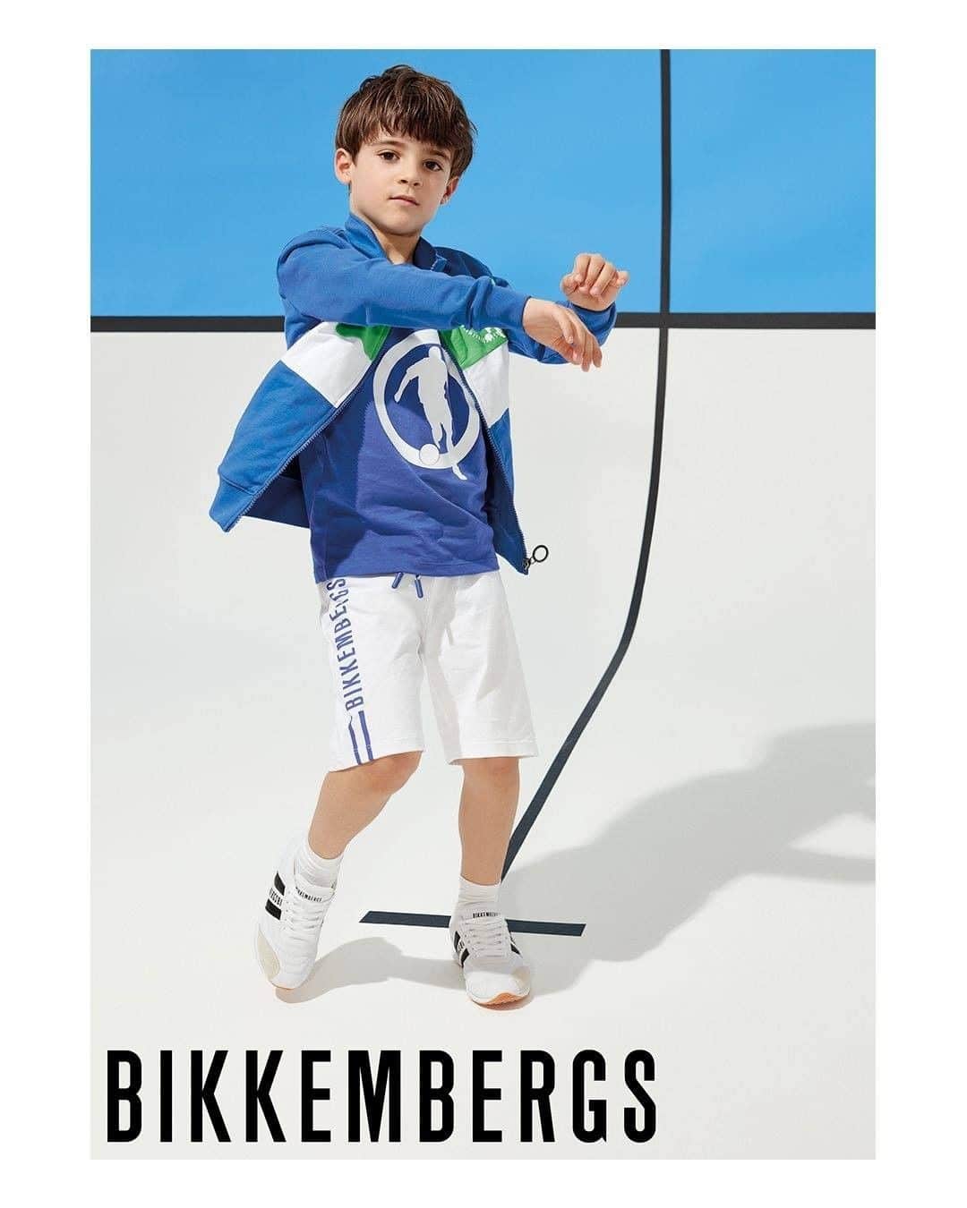 ダーク ビッケンバーグのインスタグラム：「The Bikkembergs’ little champions know the right moves. Introducing our SS2021 kid’s wear adv campaign. #DirkBikkembergs #Bikkembergs #BKKJunior #SS21」