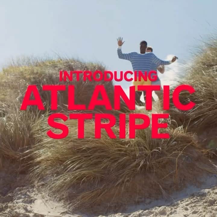 オールバーブラウンのインスタグラム：「Do you have a soft spot for stripes? If so, our Atlantic Stripe edit is ready for you to shop, featuring polos, swim shorts & hero styles in our new Montauk Stripe design — the only stripe you need in your wardrobe. (Link in bio) ⤴️ #OrlebarBrown #OBsAroundTheWorld #TheAtlantic」