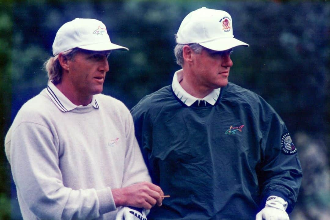 グレグ・ノーマンさんのインスタグラム写真 - (グレグ・ノーマンInstagram)「I am blessed the great game of golf I love gave me the opportunity to meet these wonderful leaders of the free world. Happy #PresidentsDay  @georgewbush  @barackobama  @realdonaldtrump  @joebiden」2月16日 2時54分 - shark_gregnorman