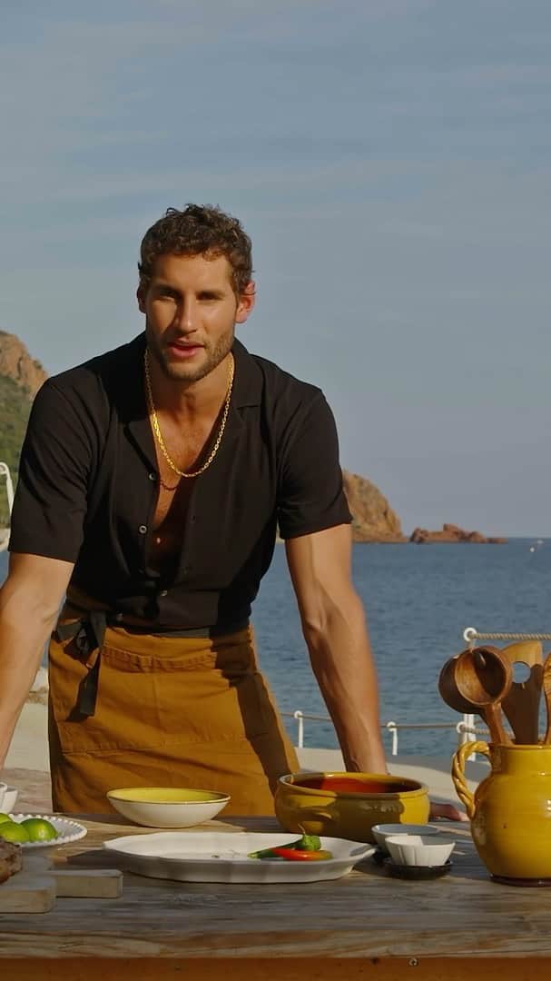 フランコ・ノリエガのインスタグラム：「We cooked CEVICHE to seduce!👅🔥for @voguehommes in the south of France 🇫🇷 #foodgasm #ceviche」
