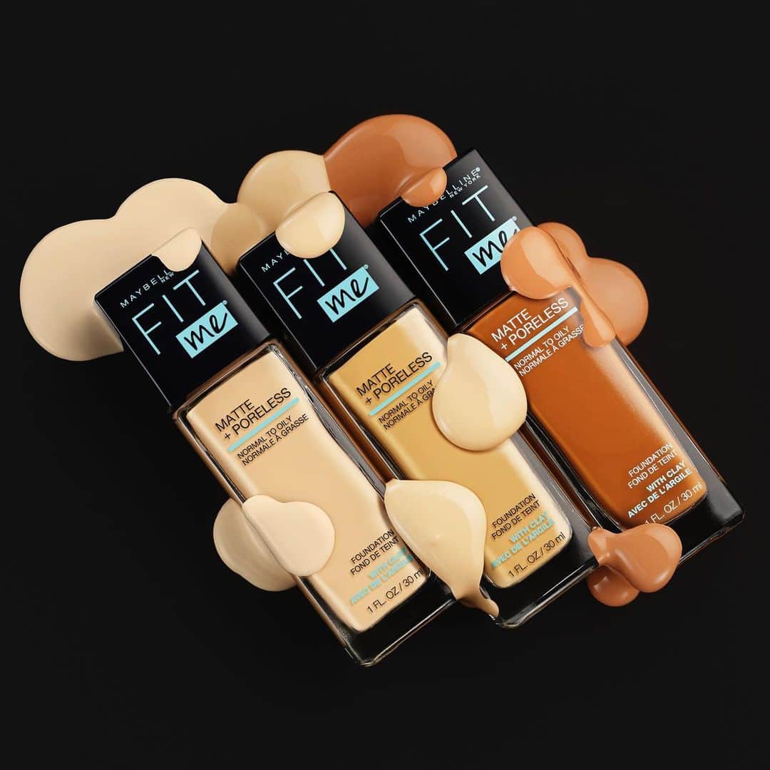 Maybelline New Yorkさんのインスタグラム写真 - (Maybelline New YorkInstagram)「If you have normal to oily skin, then you need #fitmefoundation matte + poreless foundation in your life! 😍 This lightweight foundation is formulated with clay to control shine and blur pores for a natural, flawless finish. Don't know your shade? Go to maybelline.com/foundation-shade-finder to find your perfect fit!」2月16日 3時40分 - maybelline