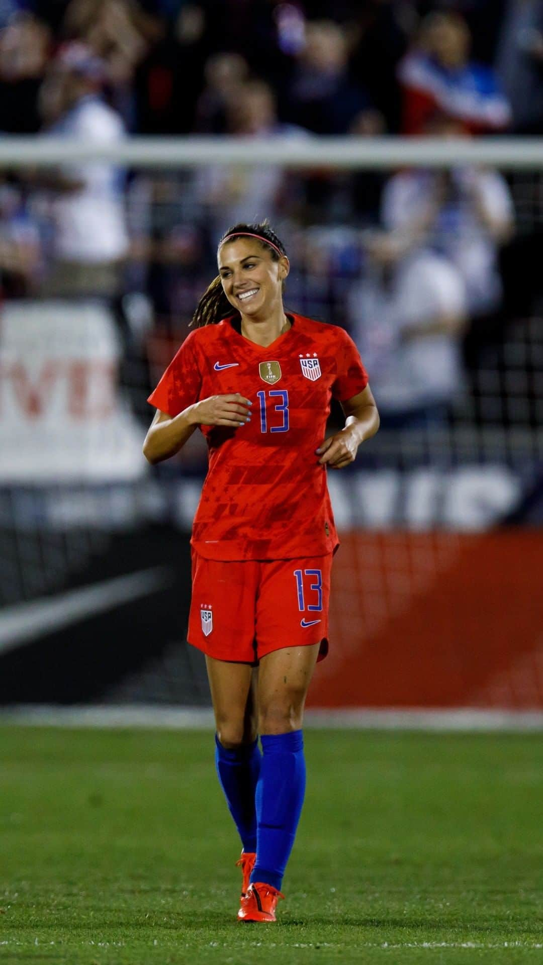 オリンピックチャンネルのインスタグラム：「The @uswnt star is looking forward to the #SheBelievesCup and @tokyo2020, but she can't wait for "huge inspiration" Taylor Swift to rerelease her early albums.  @alexmorgan13 @taylorswift @fifawomensworldcup」