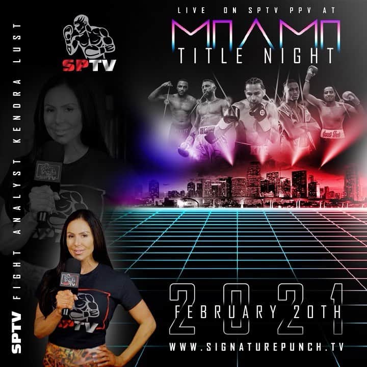 Kendra Lustさんのインスタグラム写真 - (Kendra LustInstagram)「What’s up #Miami come see me with @signaturepunchboxing February 20th tickets still available as of now. If u can’t make it u can watch on Pay per view link in bio #linktree #boxing #MiamiTitleNight」2月16日 4時04分 - kendralust
