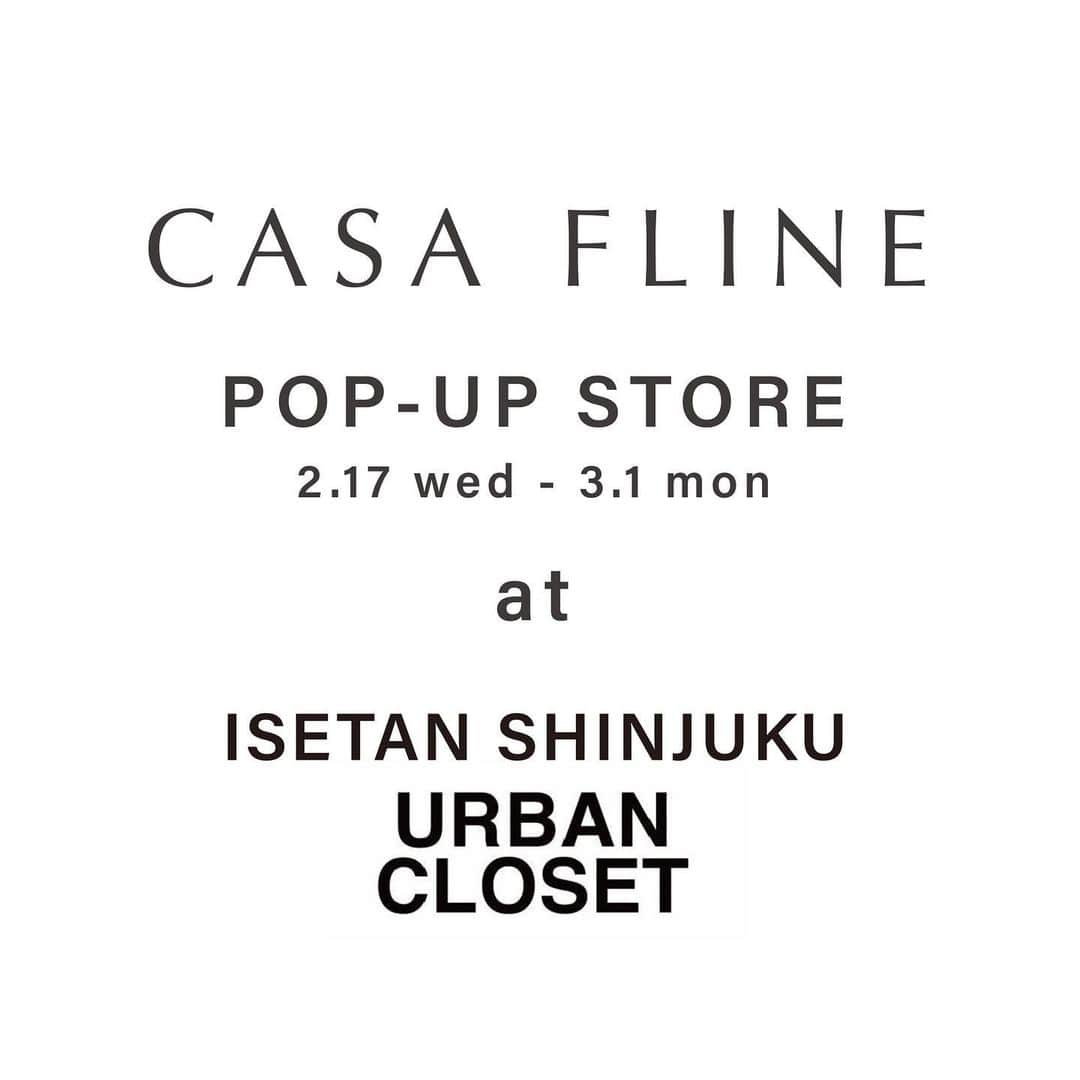 CASA FLINEさんのインスタグラム写真 - (CASA FLINEInstagram)「【POP-UP STORE】﻿ ﻿ ﻿ CASA FLINE POP-UP STORE﻿ 2/17(wed)-3/1(tue)﻿ 本館2階アーバンクローゼットにて﻿ pop up storeを開催いたします﻿ ﻿ 2021 Spring Summer Collection﻿ 「Your light and purity」﻿ 純度の高い“水”、﻿ そしてそれに反射するキラキラと輝く“光”﻿ をキーワードに表現したコレクションです﻿ ㅤㅤㅤㅤㅤㅤㅤㅤㅤㅤㅤㅤㅤ﻿ ﻿ 17(水)は表参道店のスタッフも店頭に立たせていただきます﻿ ﻿ ぜひ皆様のご来店をお待ちしております﻿ ﻿ ﻿ ﻿ ﻿ ﻿ #casafline #sustainable #sustainablefashion #organic #craftmanship #upcycle #reuse​ #madebyearth #earth #ethical #nature #21ss#spring #summer #tokyo #fashion #modefashion​ #sustainablemodefasion  #casaflineforearth」2月16日 15時26分 - casa_fline