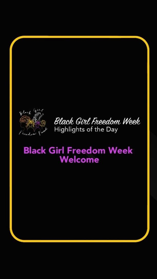 ラシダ・ジョーンズのインスタグラム：「Executive Director of Grantmakers for Girls of Color, and co-founder of Black Girl Freedom Fund opens the first Black Girl Freedom Week with actress/writer/producer Rashida Jones. Black Girl Freedom Week is a celebration that centers the dreams, power, and leadership of Black girls to ensure a safe, free, and thriving future.」