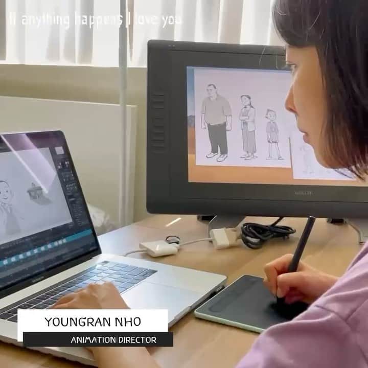 ウィル・マコーマックのインスタグラム：「Shout out to our all female animation team. Did you know that only 16 percent of animators are women? We are proud to have Youngran, Michelle and Julia as our team, who are all recent Cal Arts grads.」