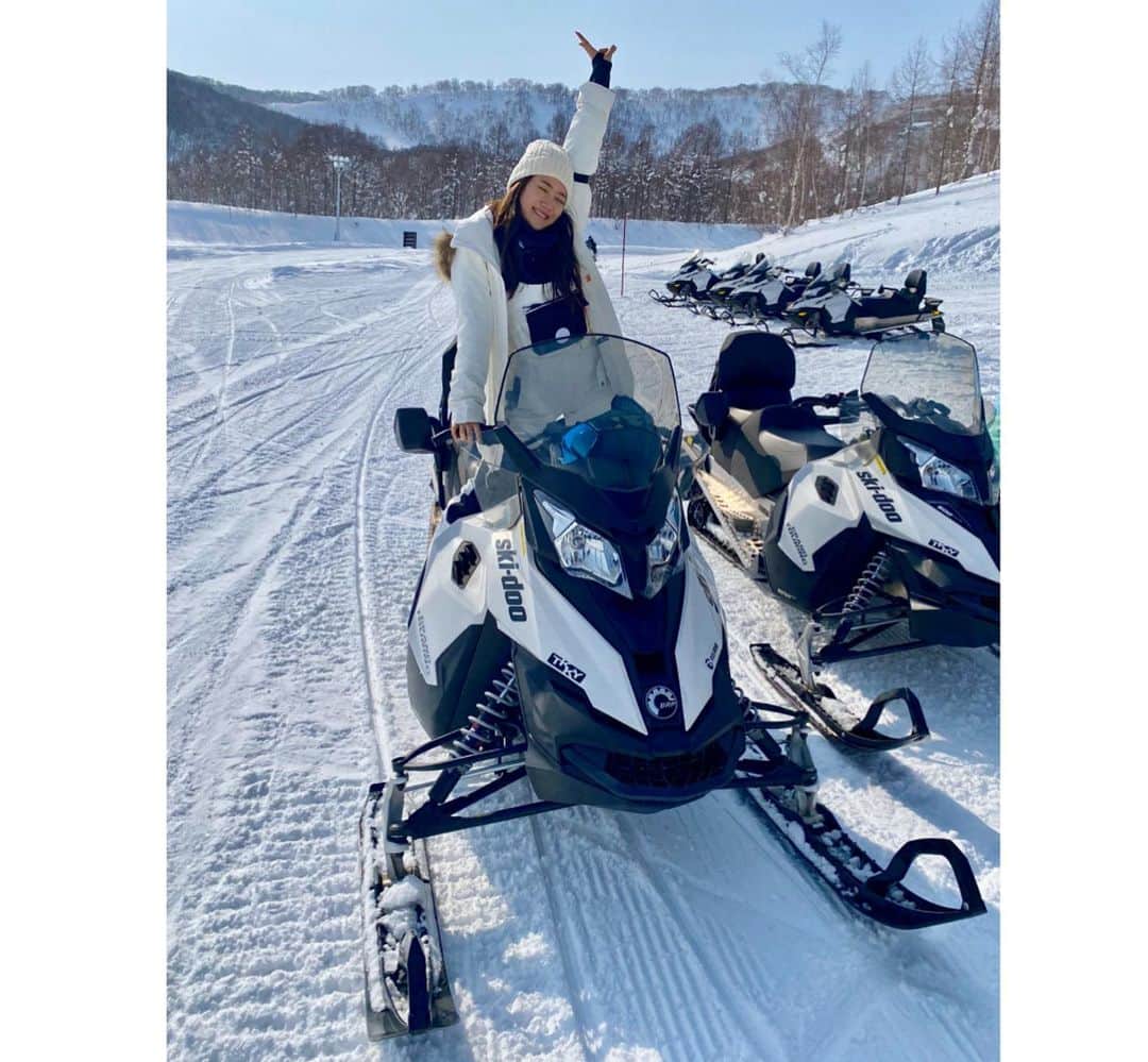 大野南香さんのインスタグラム写真 - (大野南香Instagram)「*  Snowmobile for the first time!  #everydayhappy ︎︎﻿ ︎︎﻿☺︎︎﻿」2月16日 9時50分 - minaka_official