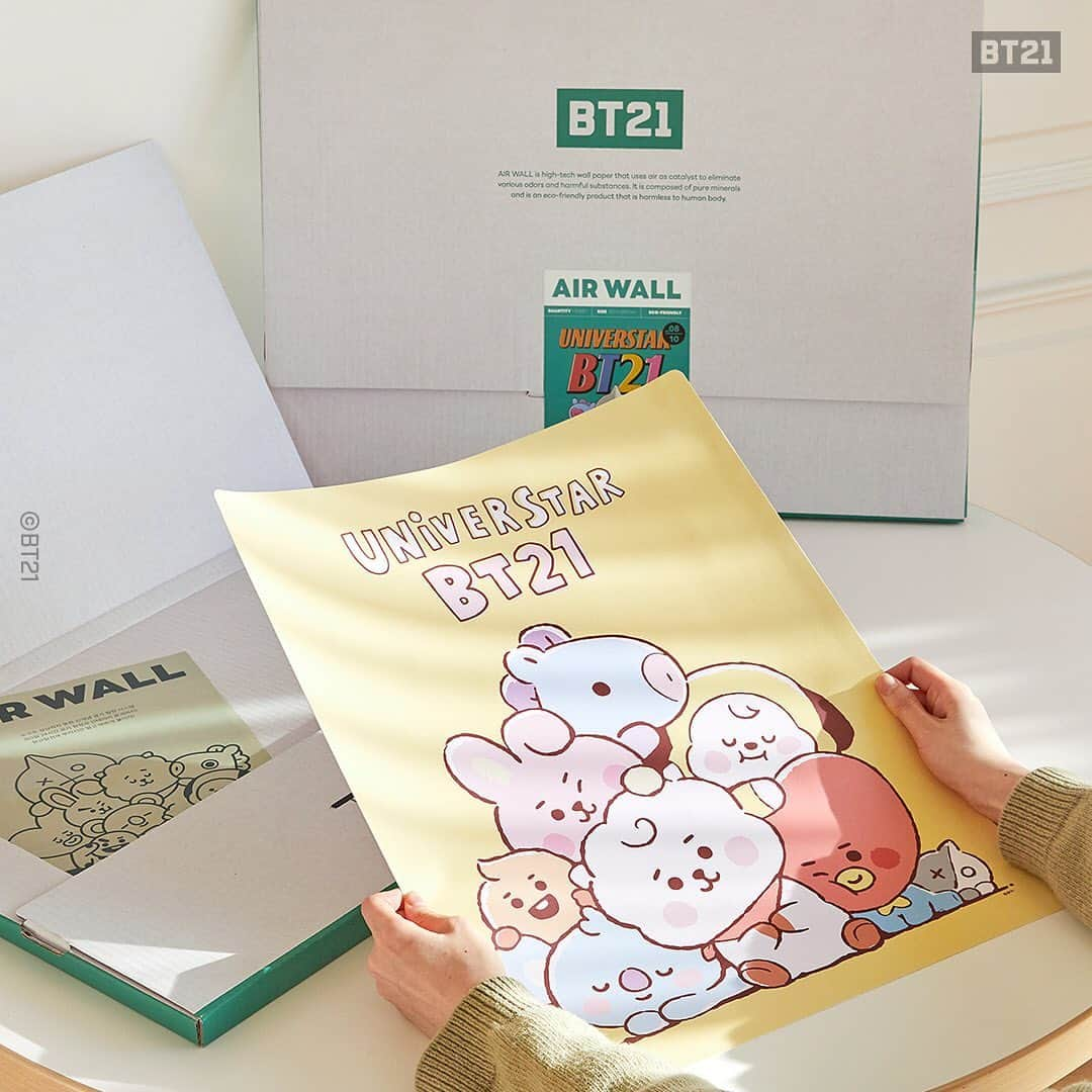 BT21 Stars of tomorrow, UNIVERSTAR!さんのインスタグラム写真 - (BT21 Stars of tomorrow, UNIVERSTAR!Instagram)「How to design a perfect room📚 Presenting BT21 room decor ideas ⠀ BT21 Air Purifying Poster ⠀ ✔️ 10 different designs for your room ✔️ Easy attachable & detachable stickers ✔️ Excellent effects of air purification ✔️ Composed of perfectly safe materials ⠀ [Korea] Shop now 👉 Link in bio ⠀ [USA] Available only for 8 hours 👉 Link in bio ⠀ #BT21 #Airpurifier #DIY #Roomdecor #Poster」2月16日 10時55分 - bt21_official