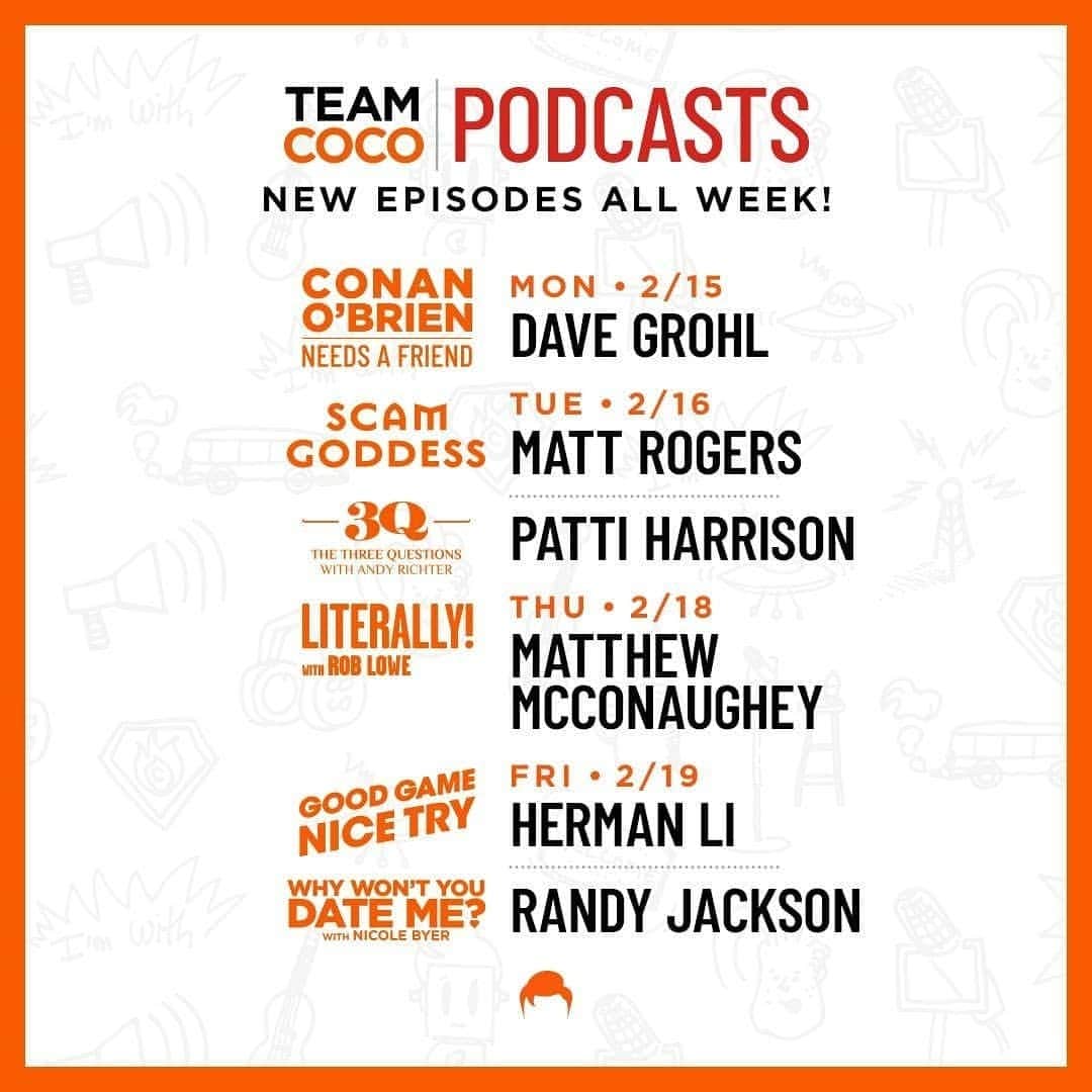 ハーマン・リさんのインスタグラム写真 - (ハーマン・リInstagram)「Check it out this Friday!  Reposted from @teamcocopodcasts #teamcoco #conanobrien #conan #podcasts #podcast #new」2月16日 11時12分 - hermanli