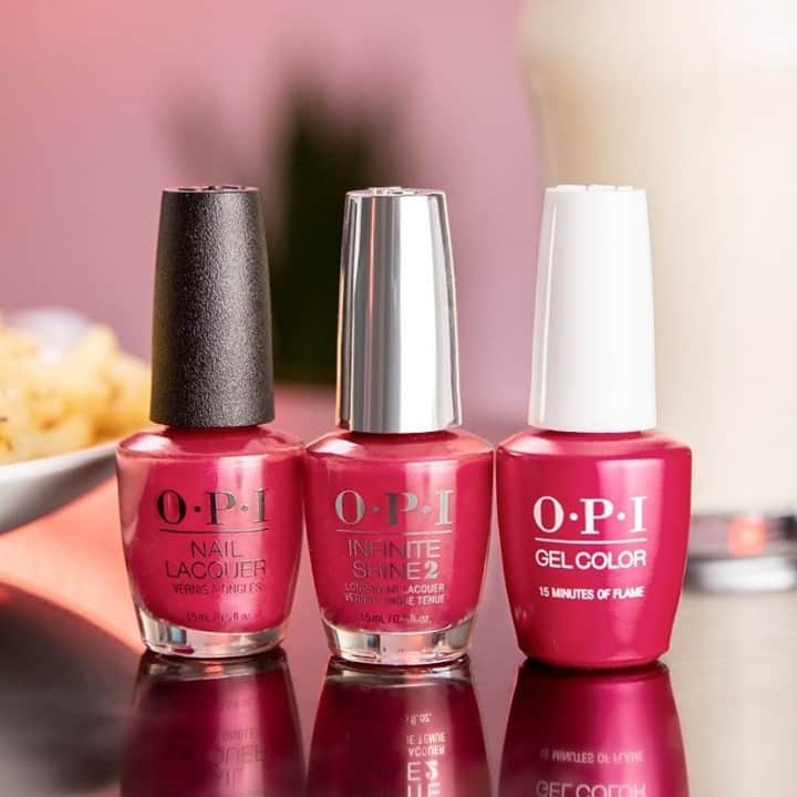 OPIさんのインスタグラム写真 - (OPIInstagram)「Check, pls. #15MinutesOfFlame will put all 👀 on you.  #ColorIsTheAnswer #OPINailLacquer #OPIInfiniteShine #OPIGelColor #PinkNails #PinkMani #OPIObsessed #RedCarpetNails #RedCarpetTrends #BrightNails #NailTrends #TrendyNails #NailInspo #HollywoodVibes #SpringNails」2月16日 12時00分 - opi