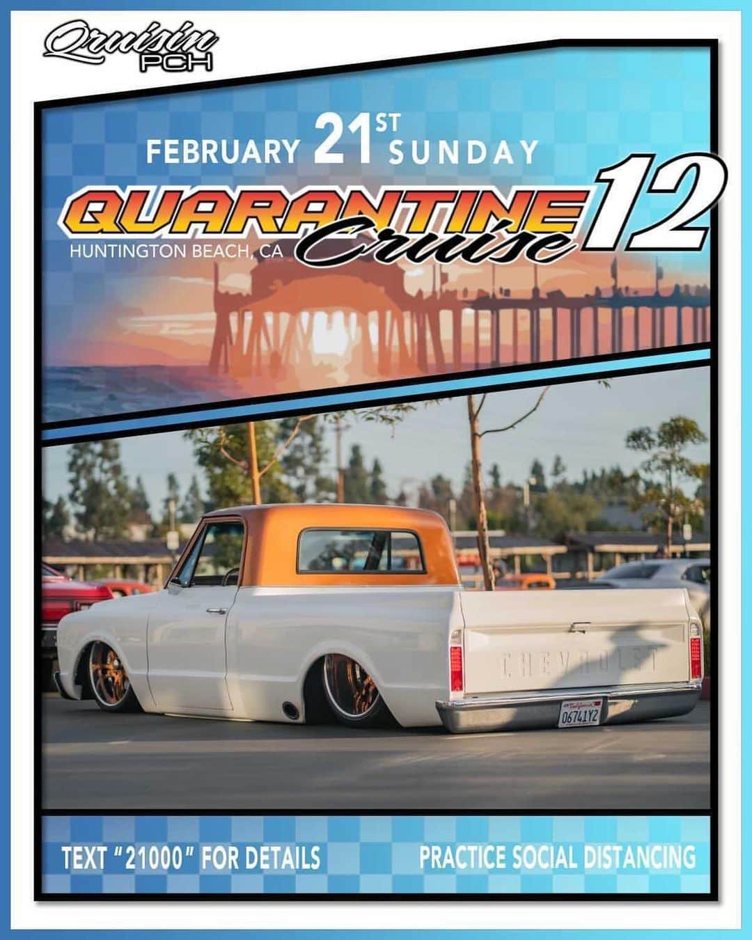 Classics Dailyさんのインスタグラム写真 - (Classics DailyInstagram)「The Quarantine Cruise – The one that started it all - is coming to OC with Quarantine Cruise 12 this Sunday, February 21.      Come cruise the OC Coast on famed PCH with hundreds of the nicest rides on the road.      Featured in Motor Trend, Hot Rod, Truck Trend, All Chevy Performance, Classic Truck Performance, Dub magazine, Car Kulture Deluxe Magazine and across the internet, there’s no experience like the Quarantine Cruise.  ~   Come be a part of the epic Quarantine Cruise 12:  Text “Cruise” to 21000 and stop by often to be 1st to know the details! _  Partners: @hektattoo @keystoneautomotiveoperations @week2wickedjason @Ken - Please Shop Local at @socoandtheocmix @regencycenters   #hbqc #quarantinecruise #protouring  #hotrods #classiccars #customcars #musclecars #americanmusclecars #hotrodsandmusclecars #americanmuscle #classicmuscle」2月16日 12時03分 - classicsdaily