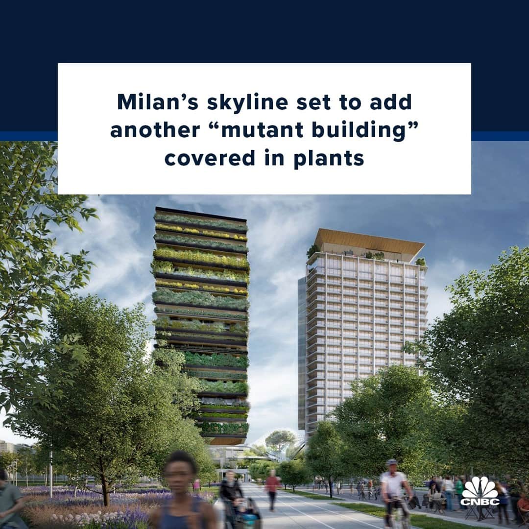 CNBCさんのインスタグラム写真 - (CNBCInstagram)「From its cavernous medieval cathedral to the elegant beauty of La Scala, the Italian city of Milan is home to some of the world’s most interesting buildings.⁠ ⁠ And if all goes to plan, the city will soon add another striking development to its skyline. In January, it was announced that the Pirelli 39 tower and area surrounding it would be redeveloped. The proposal involves modernizing the existing structure and building an entirely new residential tower. The design for the latter includes 1,700 square meters of vegetation that will, if images of the design are fully realized, be spread across its façade from tip to toe. 🍃⁠ ⁠ The tower will also integrate 2,770 square meters of solar panels, which is claimed will help meet 65% of its energy needs. In a bid to reduce CO2 emissions during the building’s construction, 1,800 cubic meters of wood will be used on its floors.⁠ ⁠ Full details at the link in bio.」2月16日 12時30分 - cnbc