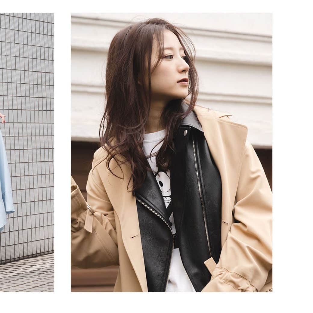 COTORICA.(コトリカ) のインスタグラム：「BLACK LEATHER RIDERS﻿ feat. RIHO TAKADA﻿ ————————————————————﻿ ﻿ @riho__takada ﻿ 高田里穂さんが纏う、BLACK LEATHER RIDERS﻿ ﻿ 今買って春まで着られる2月から4月までの﻿ ライダースコーデ見本帳。﻿ ﻿ アウターの定番ライダースは﻿ どんなコーディネートとも相性抜群で﻿ 一枚持っておくと便利。﻿ ﻿ COTORICA.ならではの、プチプラ価格も魅力的。﻿ ﻿ ﻿ #RUNWAYchannel にて本日公開！﻿ ﻿ ﻿ ✔️掲載アイテムは店舗&WEBにて発売中﻿ (一部予約商品となります)﻿ ﻿ ■エコレザーライダースジャケット﻿ ¥7,700+tax﻿ ﻿ コンパクトなサイズ感ですっきり羽織ることができる、ベーシックならデザインに仕上げた１枚。﻿  ■とろみロングトレンチコート ¥11,800+tax  ■FELIX BACK STORY T ¥5,500+tax ﻿ ————————————————————﻿ #COTORICA.#コトリカ﻿ #高田里穂﻿ #LEATHERRIDERS﻿ #レザーライダース﻿ #春アウター」