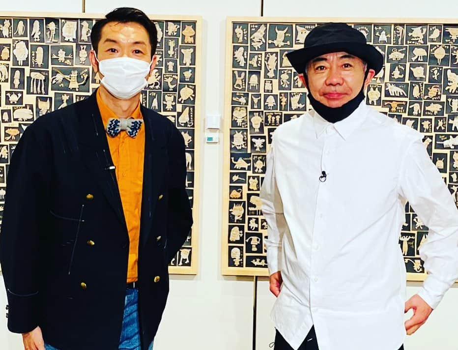 大抜卓人さんのインスタグラム写真 - (大抜卓人Instagram)「木梨憲武さんと再会！ 2018年の大阪天保山から 日本中の美術館をめぐり ブラッシュアップされた 刺激的な作品の数々！ その場の空間に合わせた 遊びごごろ溢れる展示で 進化し続けるライブのような 展覧会が「木梨憲武展」 2枚目の写真は 2018年の天保山にて。 エネルギーも クリエイティビティも 憲さんは倍増して京都へ。 約150展から200点近くに 作品も増えて 昨日のロケ中も手直し追加も！ 木梨憲武展は 楽しむ事の達人による スーパークリエイションが 詰まっています！ 今日から 京都文化博物館にて スタートです！ #木梨憲武展 #木梨憲武 #ytv #読売テレビ #キューン  #fm802 #おはたく」2月16日 13時49分 - takutoonuki