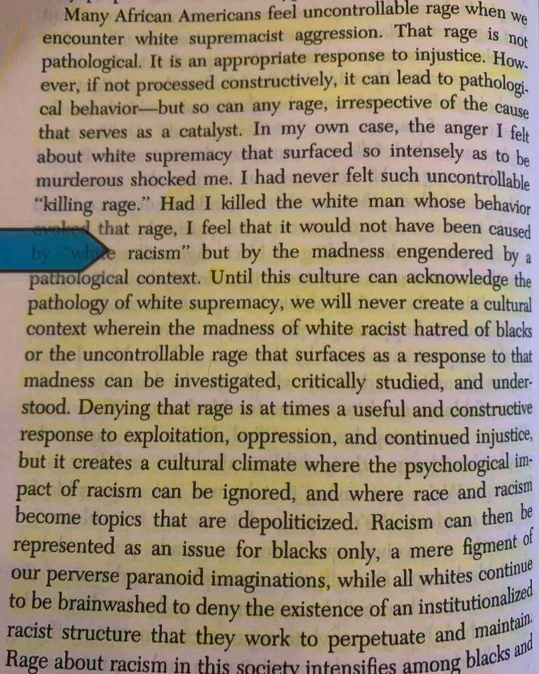 マット・マクゴリーさんのインスタグラム写真 - (マット・マクゴリーInstagram)「"Killing Rage: Ending Racism" by bell hooks # bell hooks is undoubtedly my favorite author when it comes to books about social justice. I am consistently astounded by her ability to write clearly and precisely about the ways that race, gender, and class intersect and provide obstacles to liberation. She rejects simplistic approaches and roots her feminist politics in love; not one that is made up of platitudes, which is not love but lies about the necessity and depth of the work to be done, but a love born out of the fierce pursuit of liberation.  # And the passage below makes me think about the ways that so many of us white folx are so comfortable sharing images of Black trauma because Black victimhood feels most comfortable to us. But when leaders of #BlackLivesMatter call for #DefundThePolice or abolishing prisons, we collectively find it so hard to get on board, let alone do the research and deep self-inquiry necessary to understand what these demands really mean. Needing to witness Black trauma to "fuel" our dedication to anti-racism is a symptom of white supremacy.  # "Militant resistance to white supremacy frightened white Americans, even those liberals and radicals who were committed to the struggle to end racial discrimination. There was a great difference between a civil rights struggle that worked primarily to end discrimination and radical commitment to black self-determination. Ironically, many whites who had struggled side by side with black folks responded positively to images of black victimization. Many whites testified that they looked upon the suffering of black people in the segregated South and were moved to work for change. The image of blacks as victims has an accepted place in the consciousness of every white person; it was the image of black folks as equals, as self-determining that had no place-that could evoke no sympathetic response. In complicity with the nation-state, all white Americans responded to black militancy by passively accepting the disruption of militant black organizations and the slaughter of black leaders."  # My Booklist: bit.ly/mcgreads (link in bio) #McGReads」2月16日 23時41分 - mattmcgorry