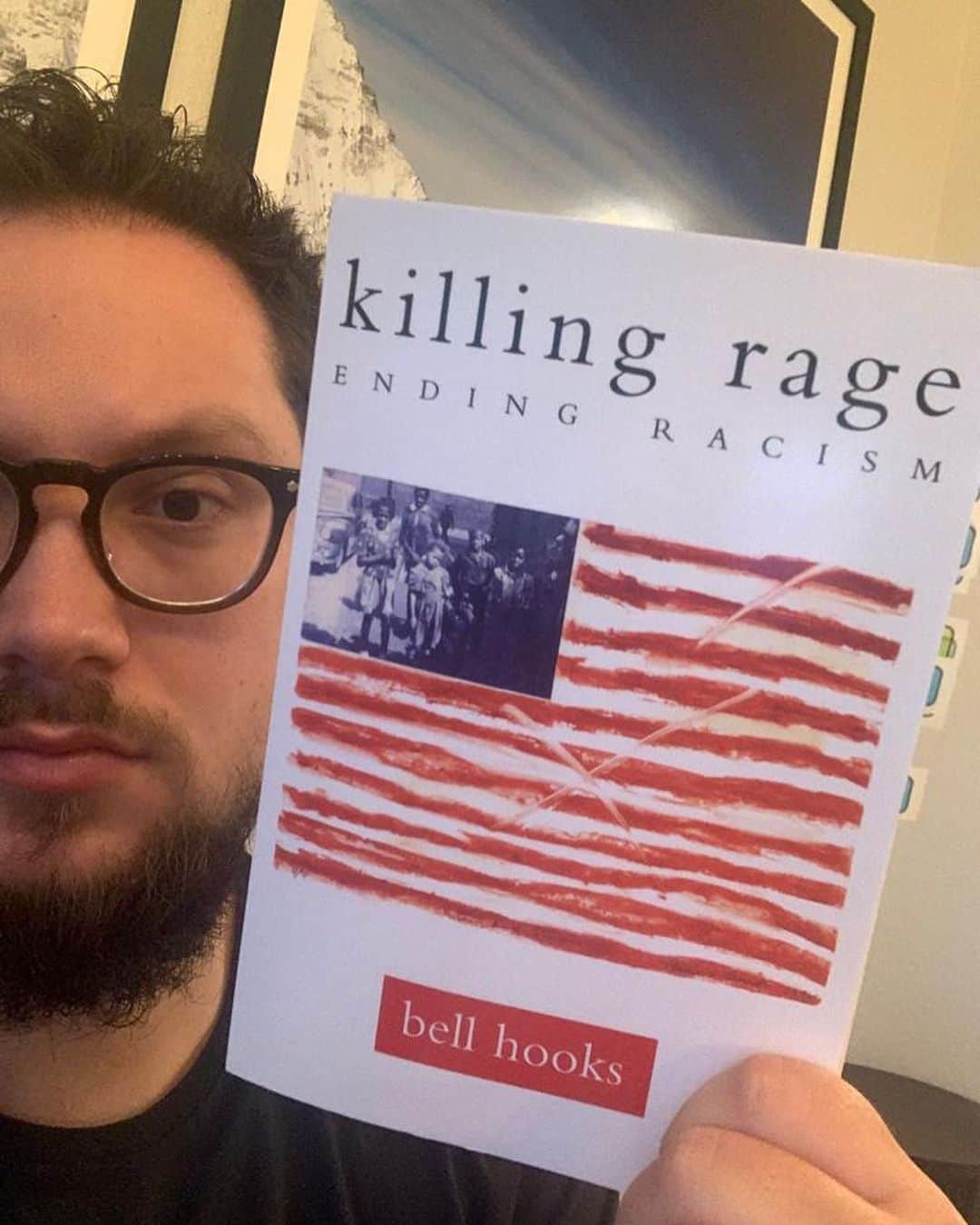 マット・マクゴリーさんのインスタグラム写真 - (マット・マクゴリーInstagram)「"Killing Rage: Ending Racism" by bell hooks # bell hooks is undoubtedly my favorite author when it comes to books about social justice. I am consistently astounded by her ability to write clearly and precisely about the ways that race, gender, and class intersect and provide obstacles to liberation. She rejects simplistic approaches and roots her feminist politics in love; not one that is made up of platitudes, which is not love but lies about the necessity and depth of the work to be done, but a love born out of the fierce pursuit of liberation.  # And the passage below makes me think about the ways that so many of us white folx are so comfortable sharing images of Black trauma because Black victimhood feels most comfortable to us. But when leaders of #BlackLivesMatter call for #DefundThePolice or abolishing prisons, we collectively find it so hard to get on board, let alone do the research and deep self-inquiry necessary to understand what these demands really mean. Needing to witness Black trauma to "fuel" our dedication to anti-racism is a symptom of white supremacy.  # "Militant resistance to white supremacy frightened white Americans, even those liberals and radicals who were committed to the struggle to end racial discrimination. There was a great difference between a civil rights struggle that worked primarily to end discrimination and radical commitment to black self-determination. Ironically, many whites who had struggled side by side with black folks responded positively to images of black victimization. Many whites testified that they looked upon the suffering of black people in the segregated South and were moved to work for change. The image of blacks as victims has an accepted place in the consciousness of every white person; it was the image of black folks as equals, as self-determining that had no place-that could evoke no sympathetic response. In complicity with the nation-state, all white Americans responded to black militancy by passively accepting the disruption of militant black organizations and the slaughter of black leaders."  # My Booklist: bit.ly/mcgreads (link in bio) #McGReads」2月16日 23時41分 - mattmcgorry