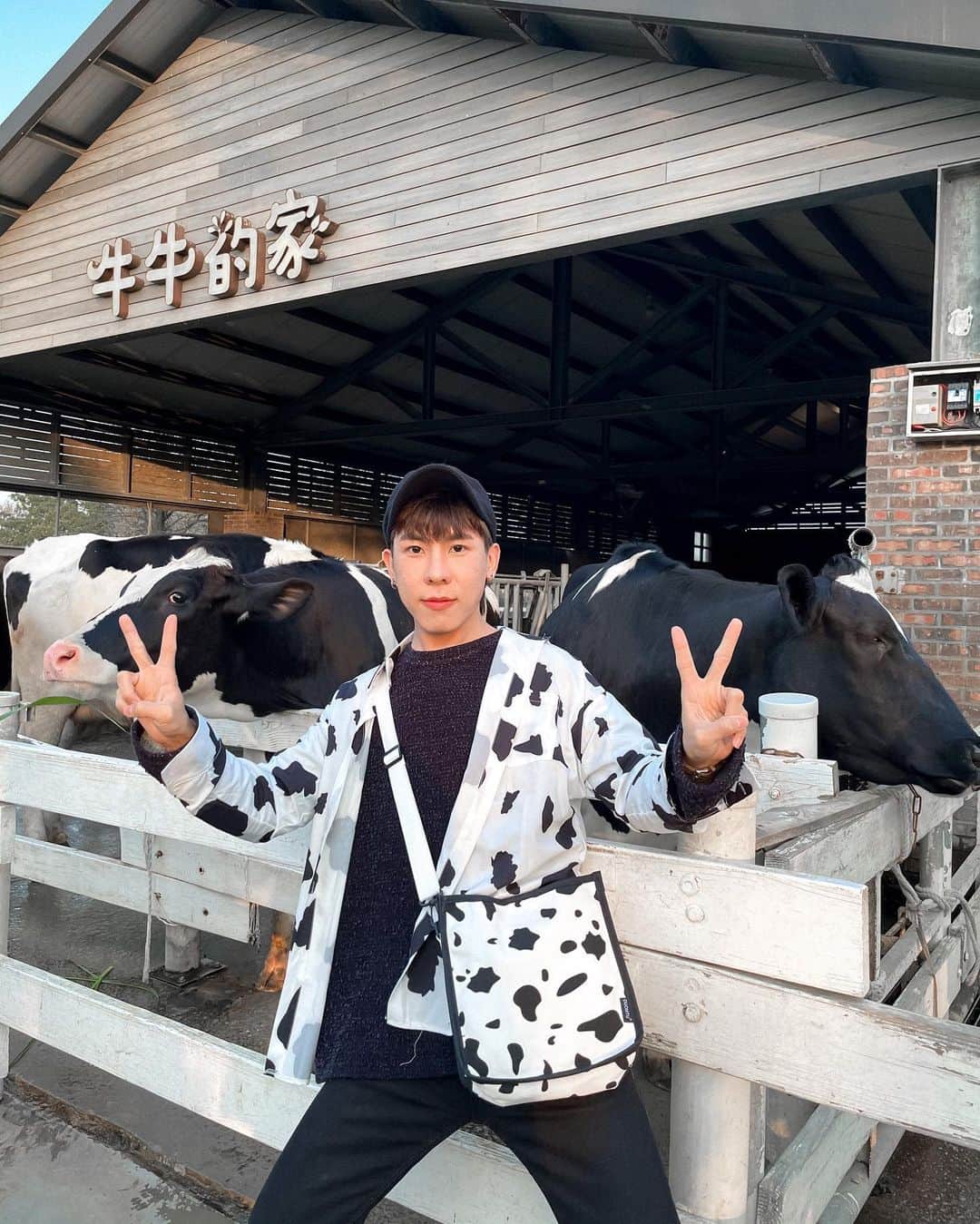 林東進さんのインスタグラム写真 - (林東進Instagram)「🐄把我當草食男在吃嗎？ #雲林景點 #雲林農場 #雲林」2月16日 23時46分 - lingin1209
