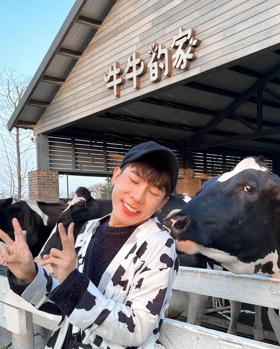 林東進さんのインスタグラム写真 - (林東進Instagram)「🐄把我當草食男在吃嗎？ #雲林景點 #雲林農場 #雲林」2月16日 23時46分 - lingin1209