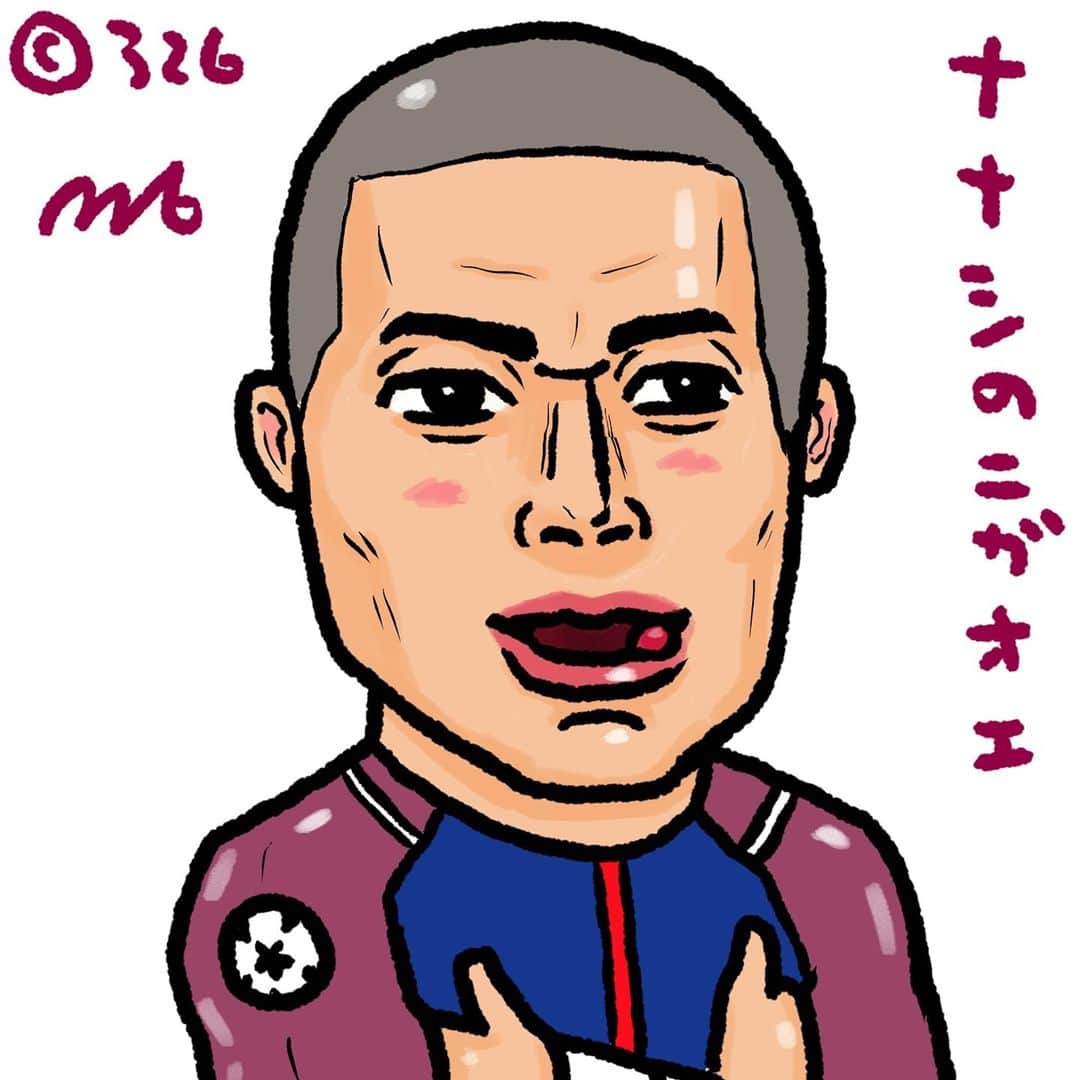 326のインスタグラム：「ななしの似顔絵2/17 昨日の答えはルイススアレス選手でした。世界最高のストライカーの一人です。この人をクビにしたクーマンはマジで見る目ないと思ってます。今のアトレティコの強さよ… amzn.to/3lV42cc amazon.co.jp/dp/4344036107/…  amazon.co.jp/dp/4908059063/… amazon.co.jp/dp/4861132150/…」