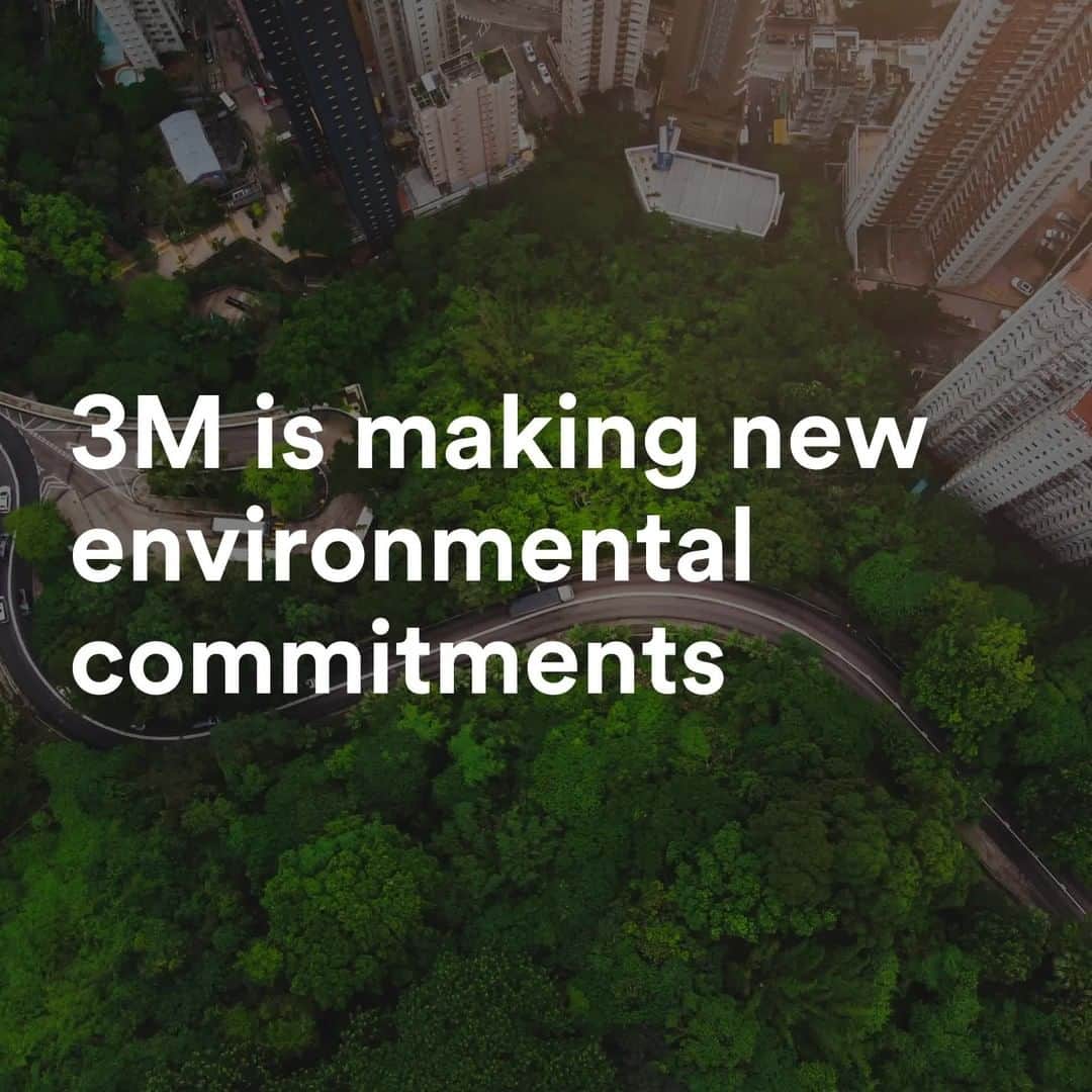 3M（スリーエム）のインスタグラム：「Today, we’re announcing new environmental goals -- a step forward in ongoing efforts to shape a #sustainable future. We’re committed to achieving #carbonneutrality by 2050, reducing water use, and improving water quality. Learn more via link in bio.   #netzero #sustainability #environment」