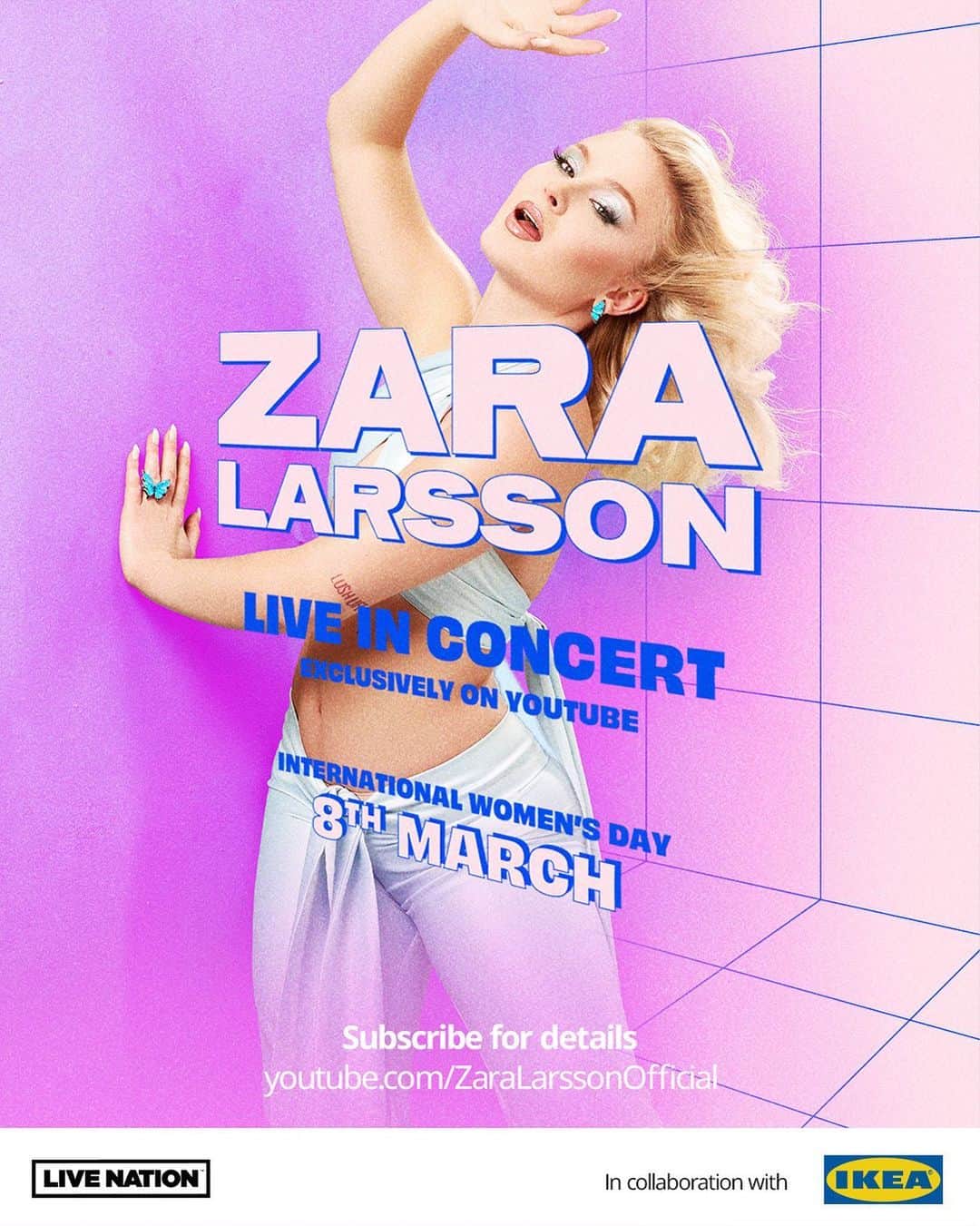 ザラ・ラーソンのインスタグラム：「Name one thing more Swedish?! What happens on the live stream hopefully doesn’t stay on the live stream.」