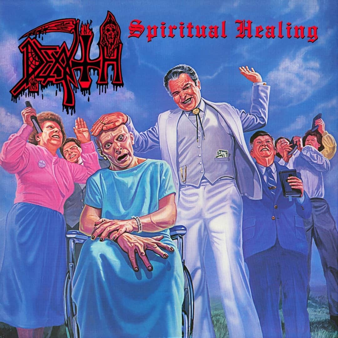 Revolverさんのインスタグラム写真 - (RevolverInstagram)「Death released 'Spiritual Healing' on this date in 1990! The album marked Chuck Schuldiner's first steps away from gore- and horror-themed lyrics, exploring instead provocative real-world topics such as abortion, genetics and televangelism. Musically, 'Spiritual Healing' took the band in a more melodic direction, spearheaded in part by guitarist James Murphy (Testament, Obituary, Disincarnate), playing on his one and only album with the group.⁠ ⁠ What's your favorite song on the death-metal classic?」2月17日 0時17分 - revolvermag