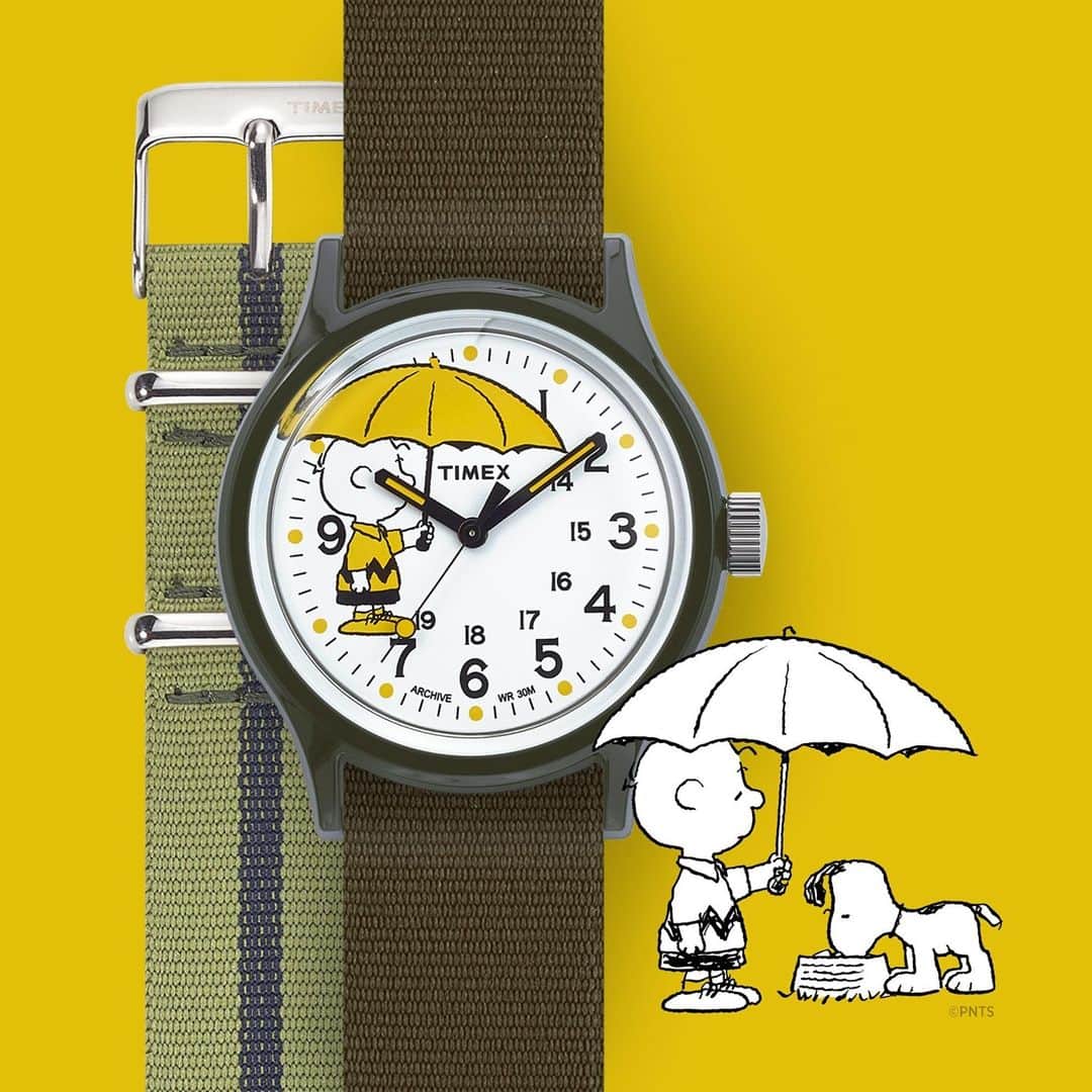 タイメックスさんのインスタグラム写真 - (タイメックスInstagram)「Beat the #rain with Charlie Brown on one of our classic MK1 designs.  ⌚: MK1 x Peanuts Featuring Charlie Brown #timex #wedontstop #peanuts #charliebrown #watch @snoopygrams @snoopyinfashion」2月17日 0時30分 - timex