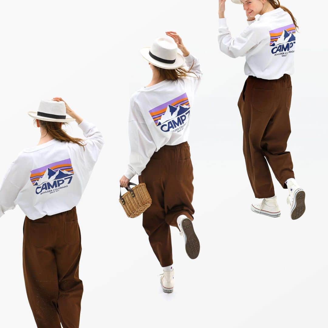 Right-onのインスタグラム：「﻿ ﻿ ○着心地も、デザインも、﻿ 春のロングTシャツ○﻿ ﻿ 人気ブランド「CAMP7」から﻿ 春の新作ロンTが登場！﻿ ﻿ 【women's】﻿ ﻿ ▽ロゴプリントロンT﻿ 品番:CP4202432001﻿ 価格:4000＋TAX﻿ ﻿ ﻿ ﻿ #righton #right_on #ライトオン ﻿ #2021#newcollection﻿  #bottom #tops #COLLECTION﻿ #fashion」